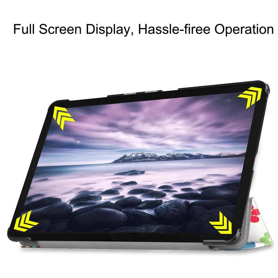 Colorful Butterflies Pattern Horizontal Flip PU Leather Case for Galaxy Tab A 10.5 / T595 & T590,