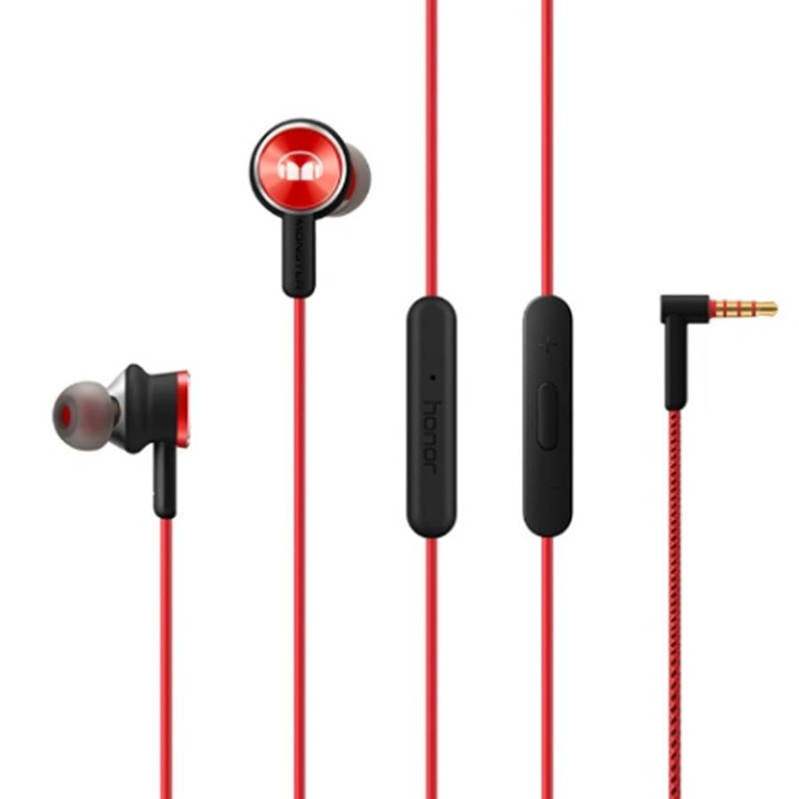 Original Huawei Honor AM17 Headset 1.1m TPE + Braided L-type 3.5mm Plug Wire Control In-Ear Earpho
