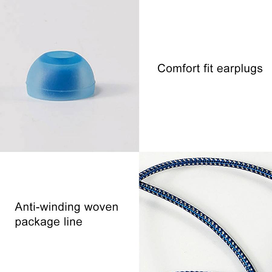 Original Huawei Honor AM17 Headset 1.1m TPE + Braided L-type 3.5mm Plug Wire Control In-Ear Earpho