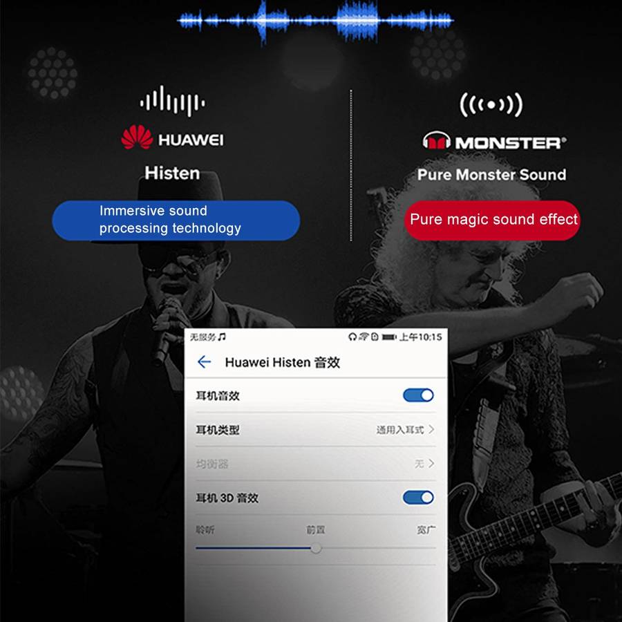 Original Huawei Honor AM17 Headset 1.1m TPE + Braided L-type 3.5mm Plug Wire Control In-Ear Earpho