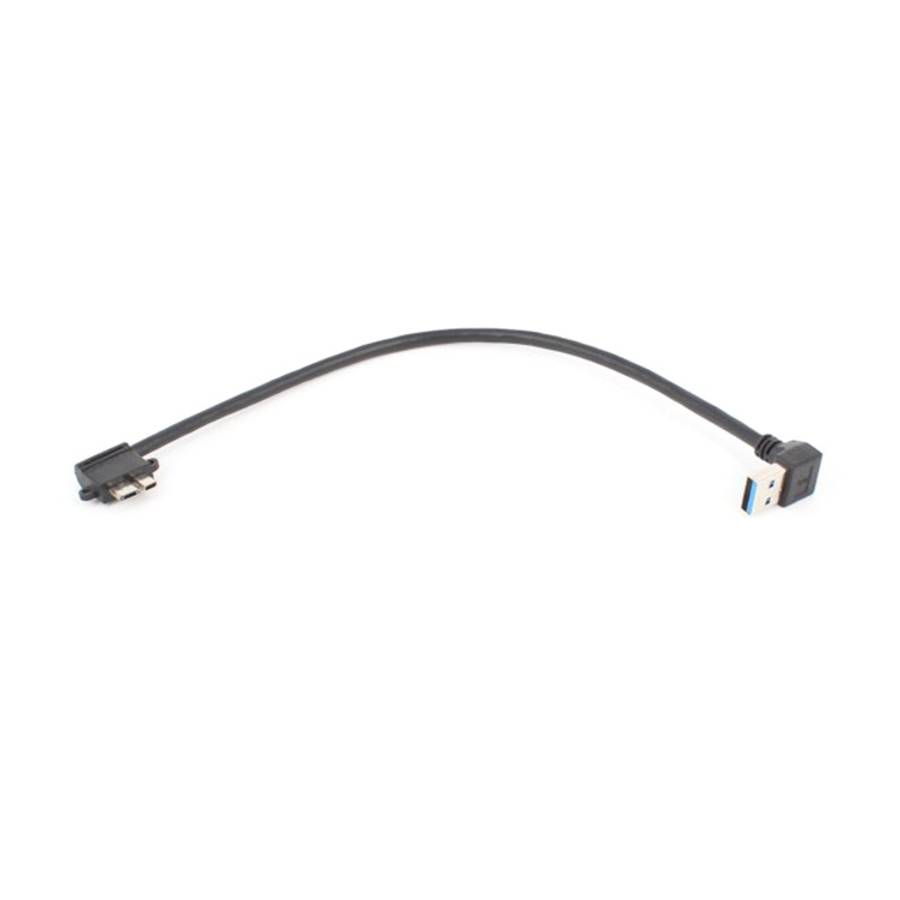 2 PCS USB 3.0 Lower Elbow Male to Micro USB 3.0 Elbow Charging Data Cable, Cable Length: 27cm