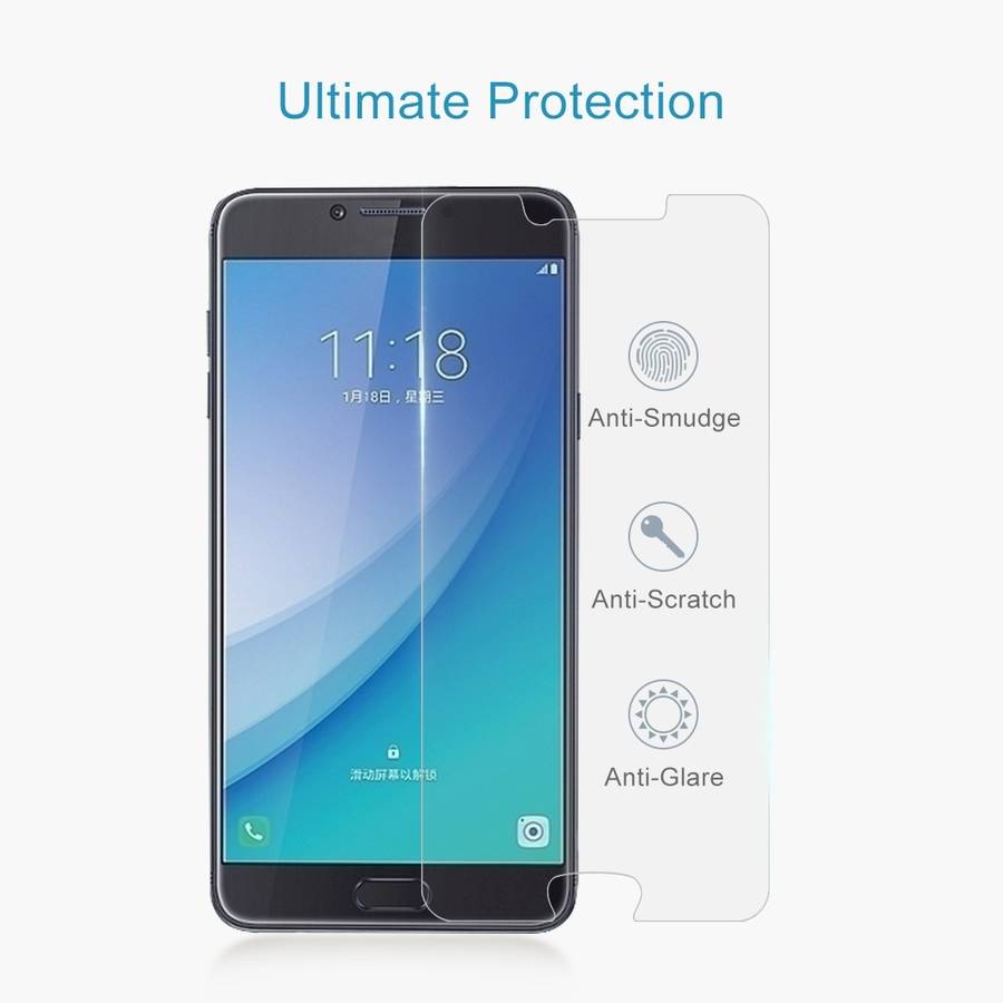 10 PCS 0.26mm 9H 2.5D Tempered Glass Film for Galaxy C7 Pro