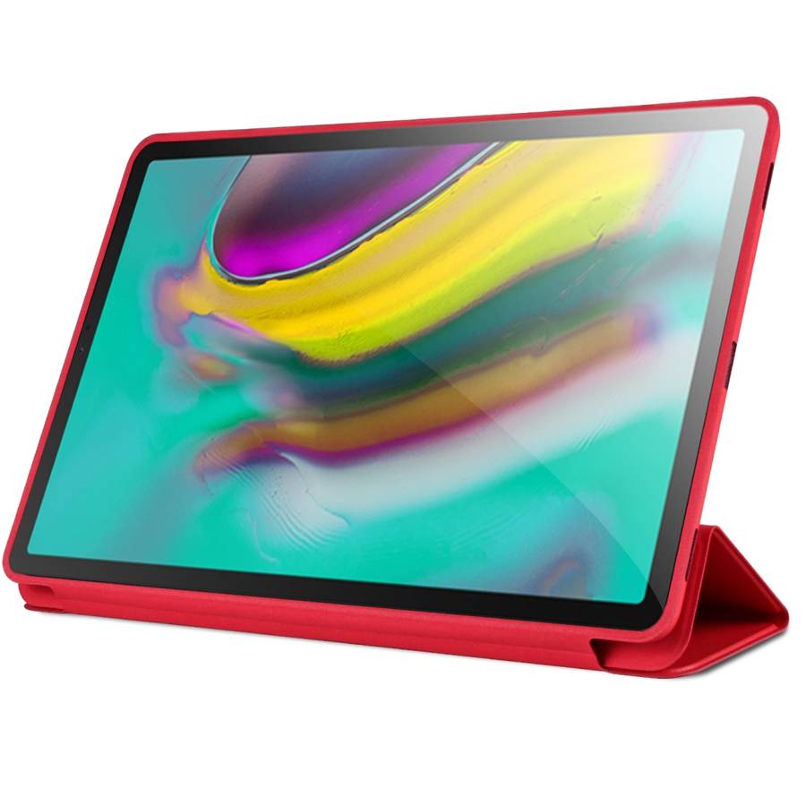 Cowhide Texture Horizontal Flip Leather Case for Galaxy Tab S5E 10.5 T720 / T725, with H ... (Red)
