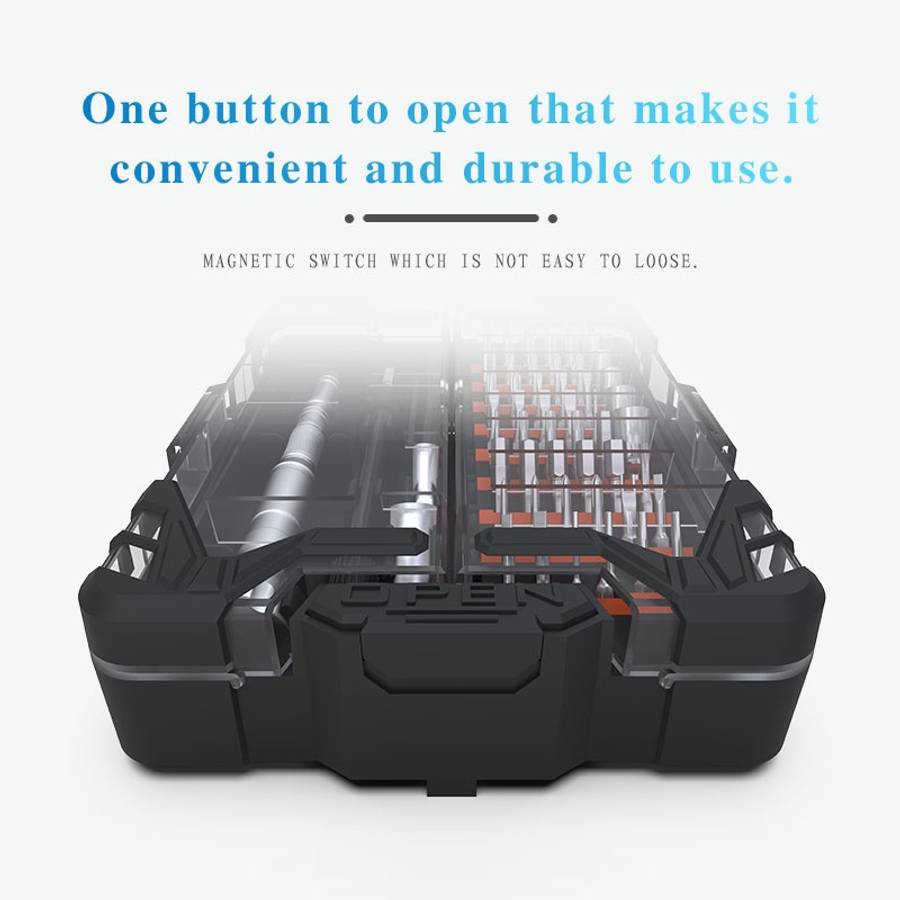 JAKEMY JM-8163 62 in 1 Multi-functional Screwdriver Set Repair Tool