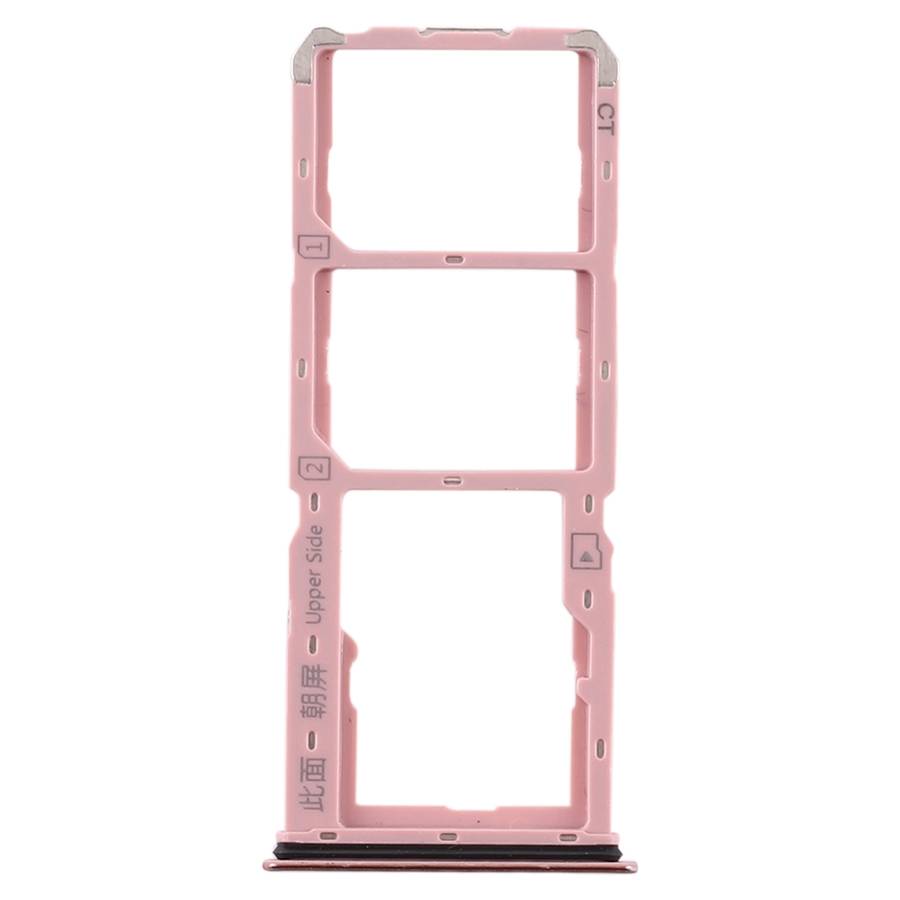 For Vivo S1 SIM Card Tray + SIM Card Tray + Micro SD Card Tray (Black)