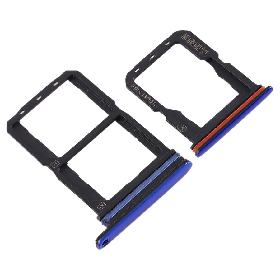 For Vivo S1 Pro SIM Card Tray + SIM Card Tray + Micro SD Card Tray (Blue)