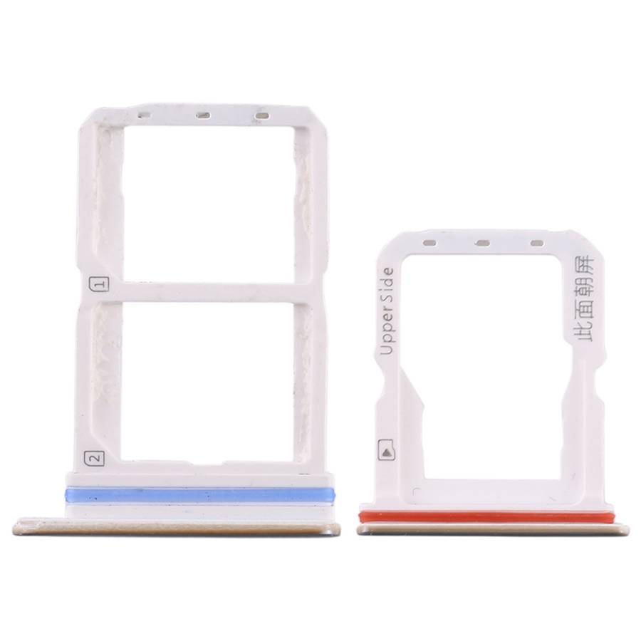 For Vivo S1 Pro SIM Card Tray + SIM Card Tray + Micro SD Card Tray (Blue)