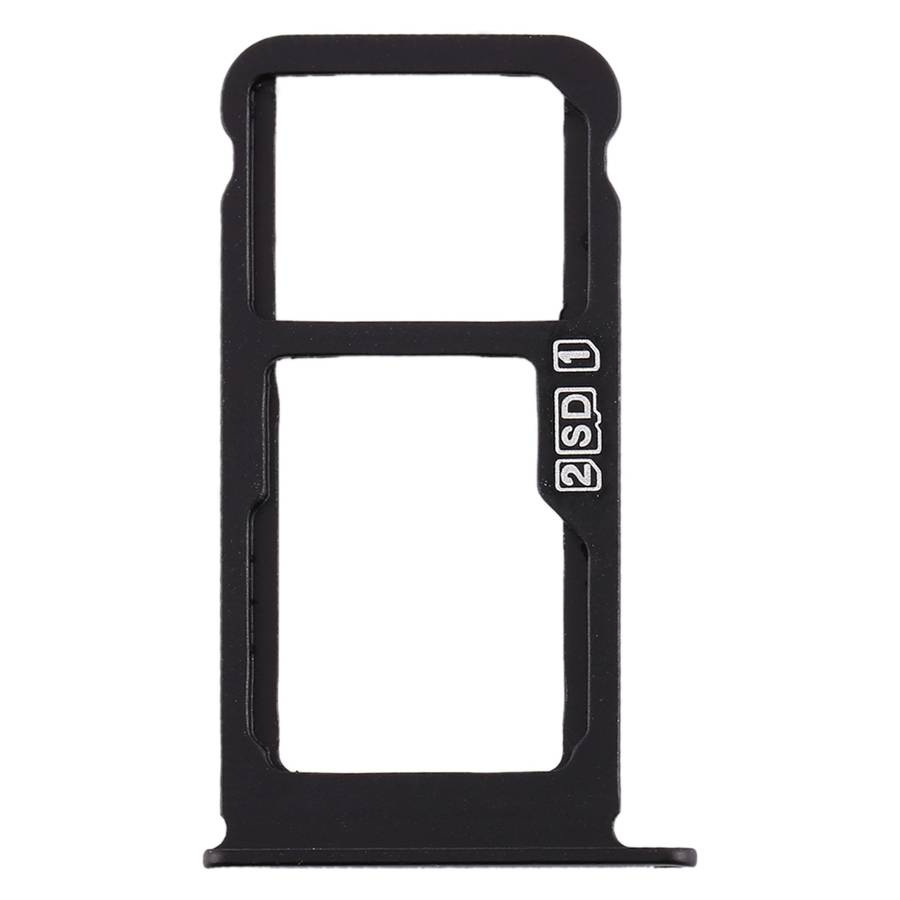 SIM Card Tray + SIM Card Tray / Micro SD Card Tray for Nokia X6 (2018) / TA-1099 / 6.1 Plus (Black)