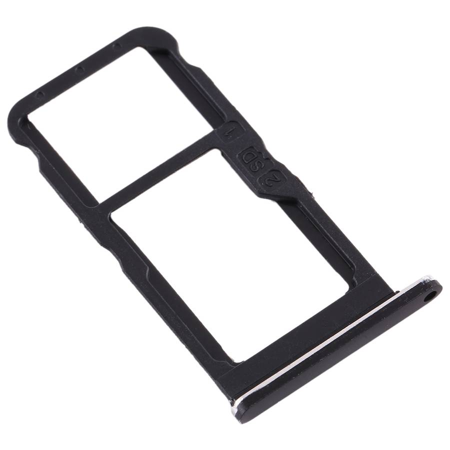 SIM Card Tray + SIM Card Tray / Micro SD Card Tray for Nokia 7 TA-1041 (Black)