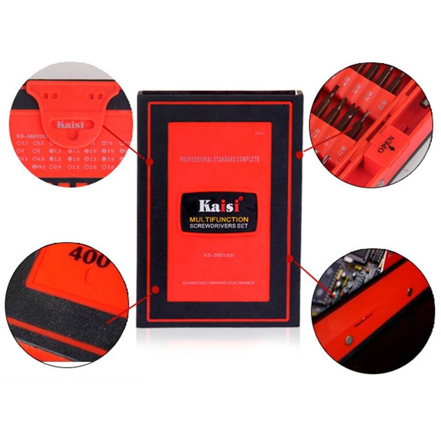Kaisi 3801-S2 38 in 1 Precision Multi-function Screwdriver Set
