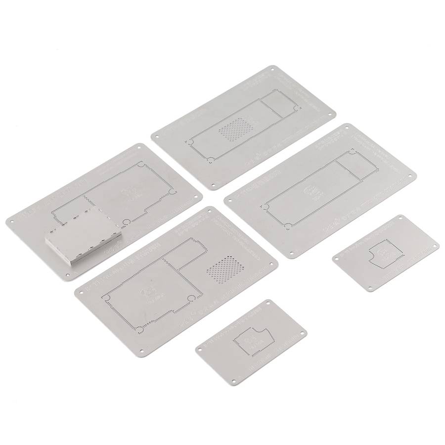 MECHANIC BGA Reballing Stencil 4D Grooved Steel Stencil with Leakproof for iPhone 11 Pro / 11 Pro