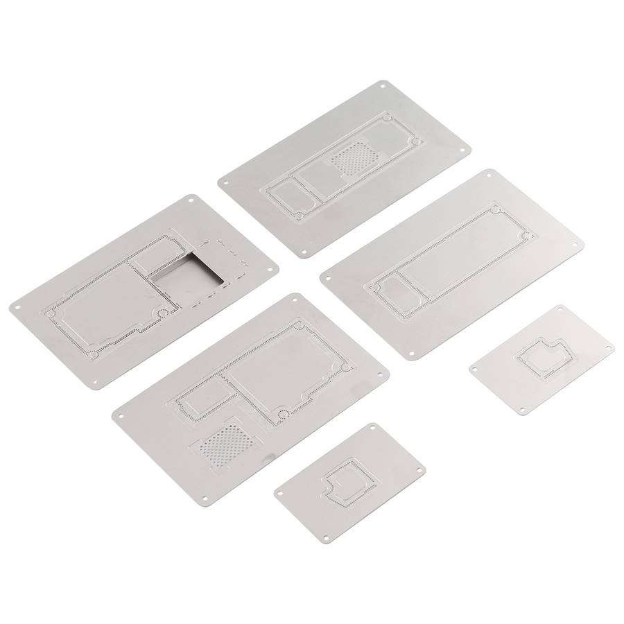 MECHANIC BGA Reballing Stencil 4D Grooved Steel Stencil with Leakproof for iPhone 11 Pro / 11 Pro
