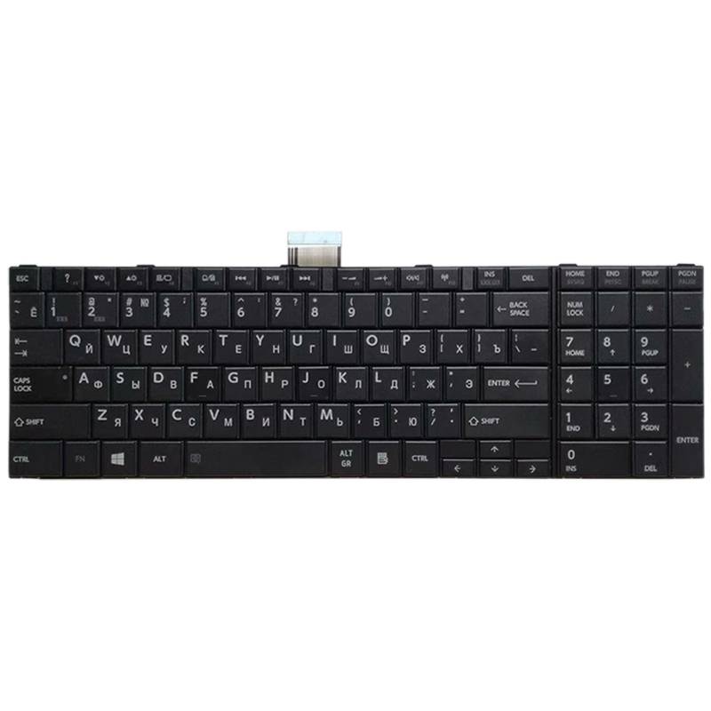 RU Version Keyboard for Toshiba Satellite C50-A C50-A506 C50D-A C55T-A C55-A C55D-A(Black)