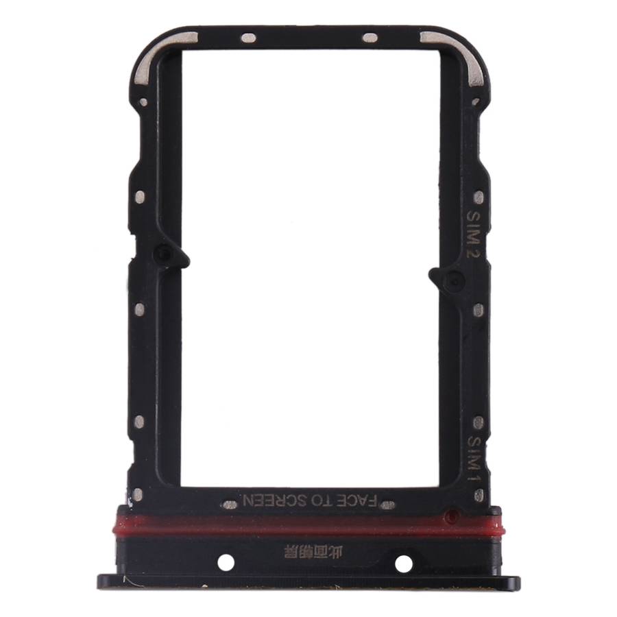 SIM Card Tray + SIM Card Tray for Xiaomi Mi CC9 Pro/Mi Note 10/Mi Note 10 Pro/Mi Note 10 Lite(Black)