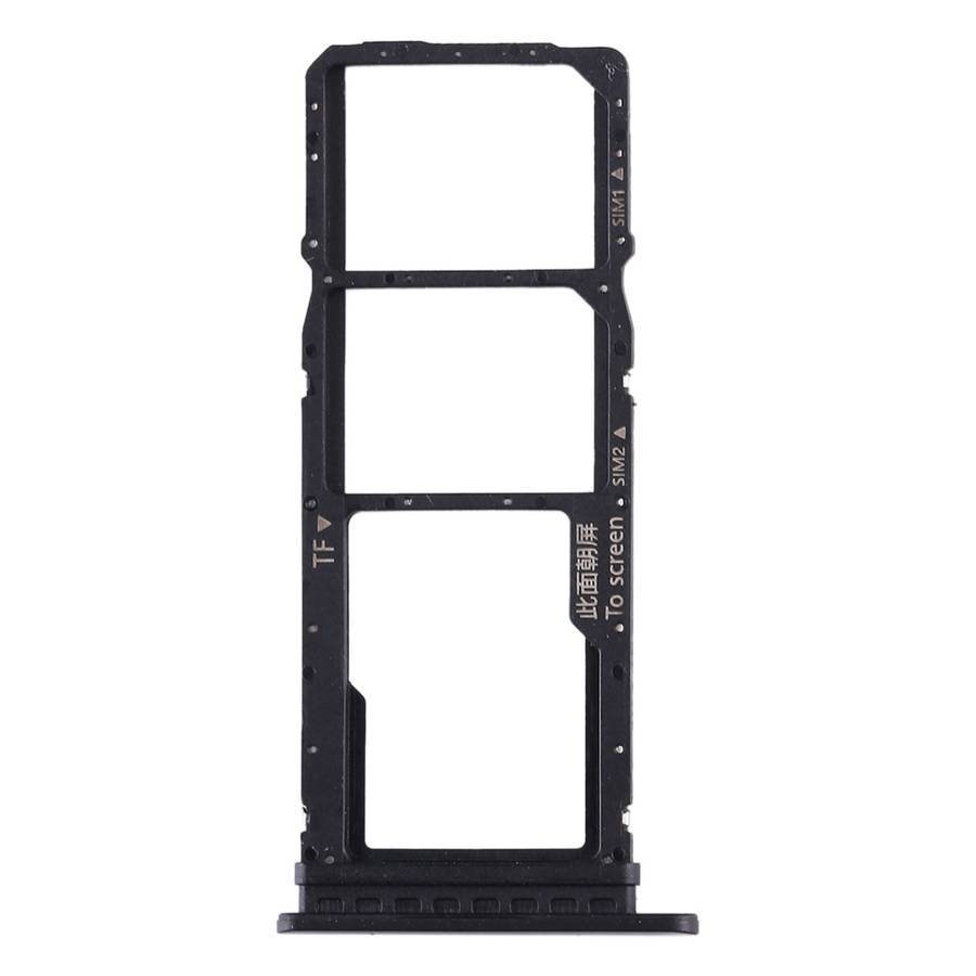SIM Card Tray + SIM Card Tray + Micro SD Card Tray for Huawei Enjoy 10 / Honor Play 3 (Black)