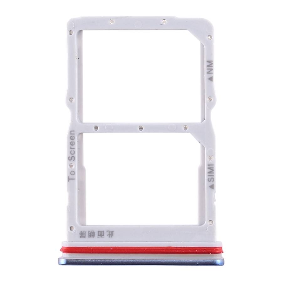 SIM Card Tray + NM Card Tray for Huawei Honor 30S / Nova 7 SE (Black)