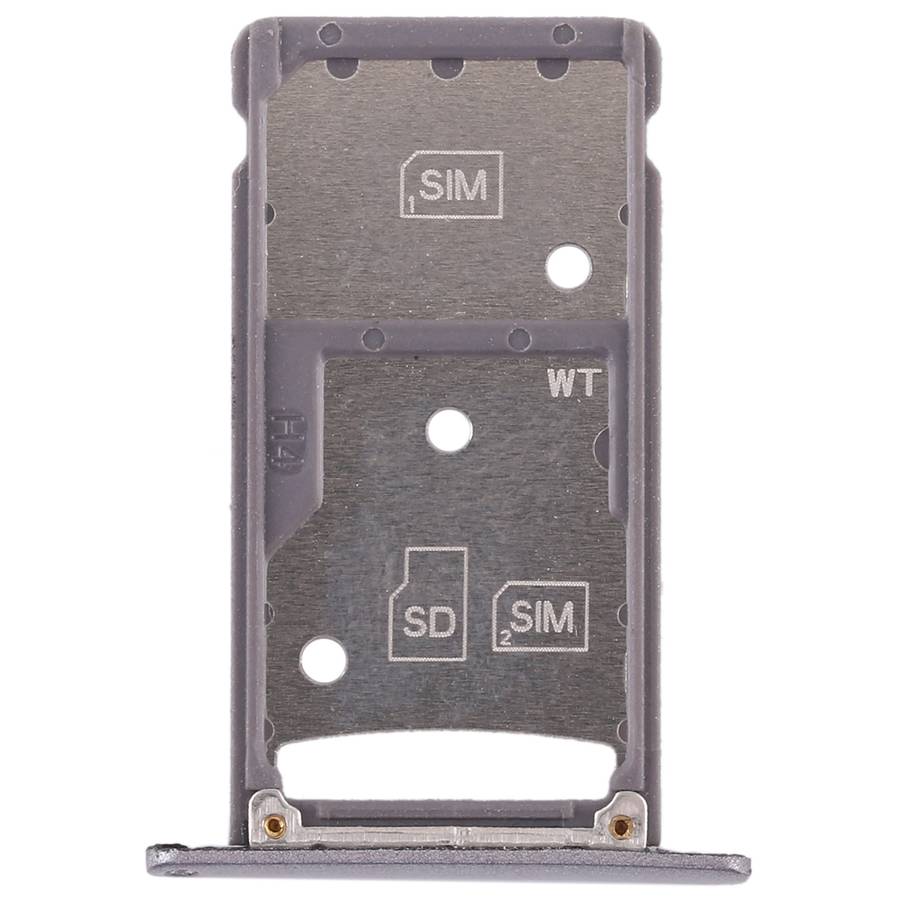 2 SIM Card Tray / Micro SD Card Tray for Huawei Enjoy 6 / AL00(Grey)