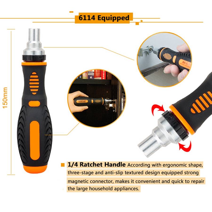 JAKEMY JM-6113 73 in 1 Household Hardware Screwdriver Repair Tool Set