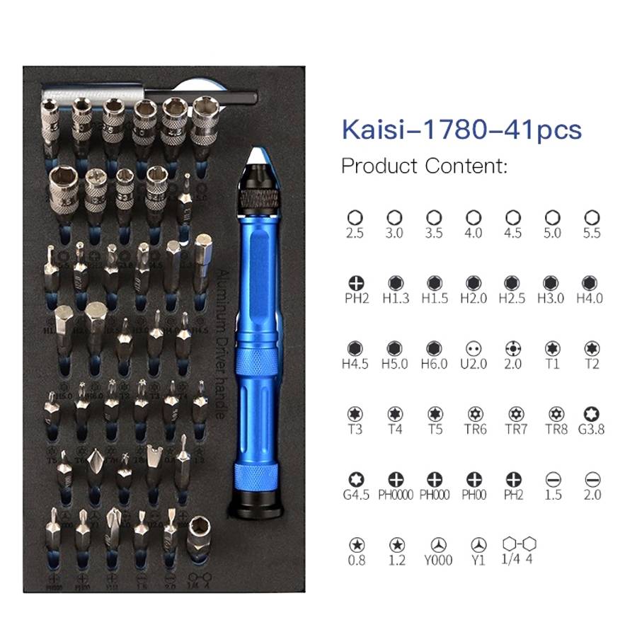 Kaisi K-1780 67 in 1 Multi-function Tools Repair Tool Kit