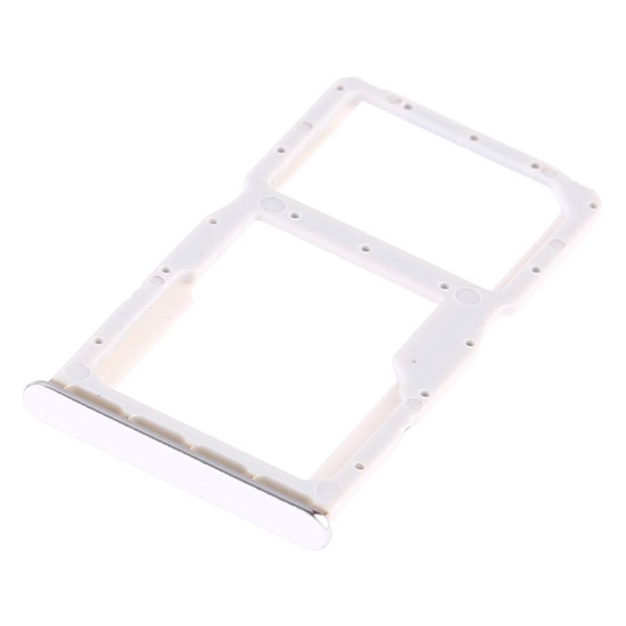 SIM Card Tray + SIM Card Tray / Micro SD Card Tray for Huawei P30 Lite (White)