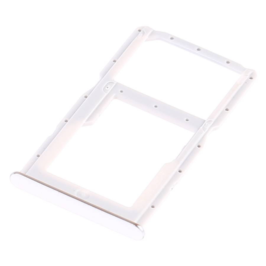 SIM Card Tray + SIM Card Tray / Micro SD Card Tray for Huawei P30 Lite (White)