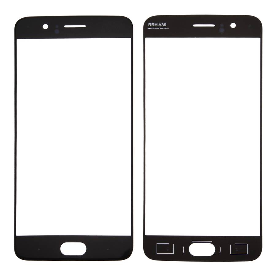 For OnePlus 5 Front Screen Outer Glass Lens (Black)