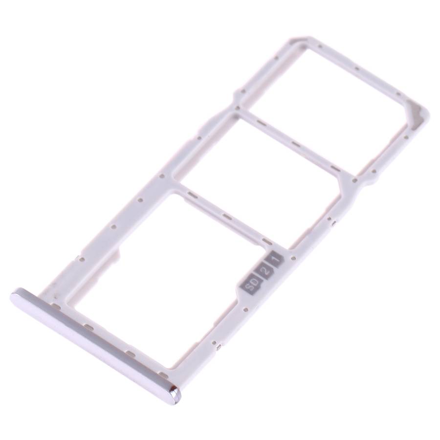 SIM Card Tray + SIM Card Tray + Micro SD Card Tray for Asus ZenFone Max Pro (M2) ZB631KL(Silver)
