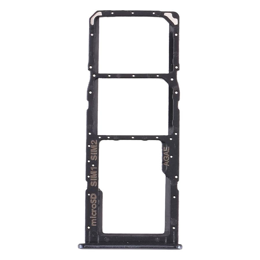 For Samsung Galaxy A71 SIM Card Tray + SIM Card Tray + Micro SD Card Tray (Silver)