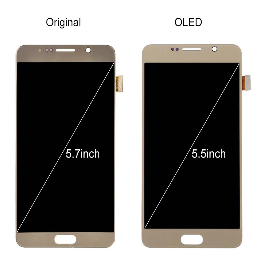 5.5 inch OLED LCD Screen for Samsung Galaxy Note 5 with Digitizer Full Assembly (Baby Blue)