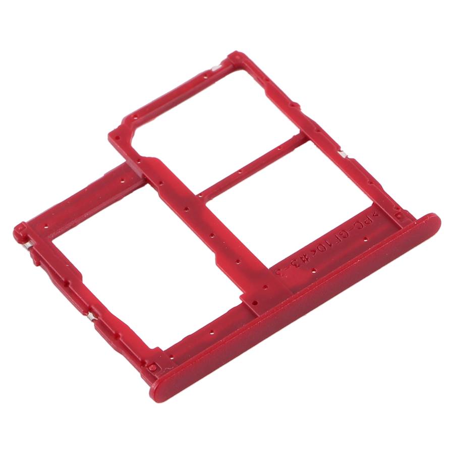For Samsung Galaxy A01 Core SM-A013 SIM Card Tray + SIM Card Tray + Micro SD Card Tray (Black)