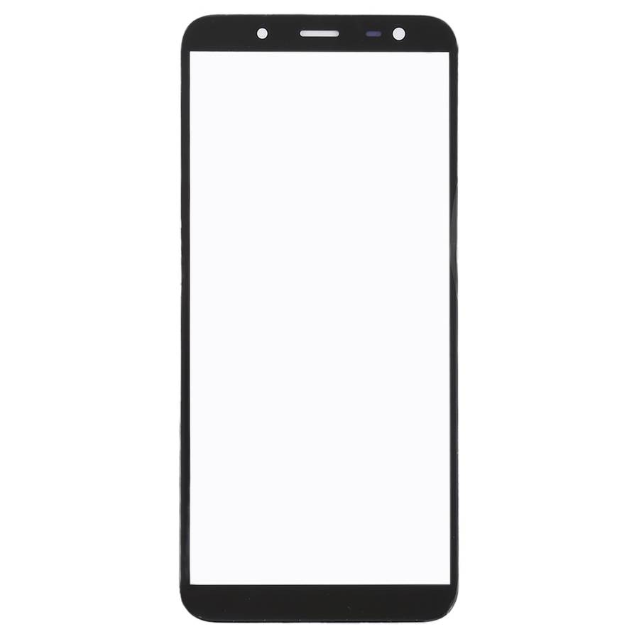 For Samsung Galaxy J6, J600F/DS, J600G/DS 10pcs Front Screen Outer Glass Lens (Black)