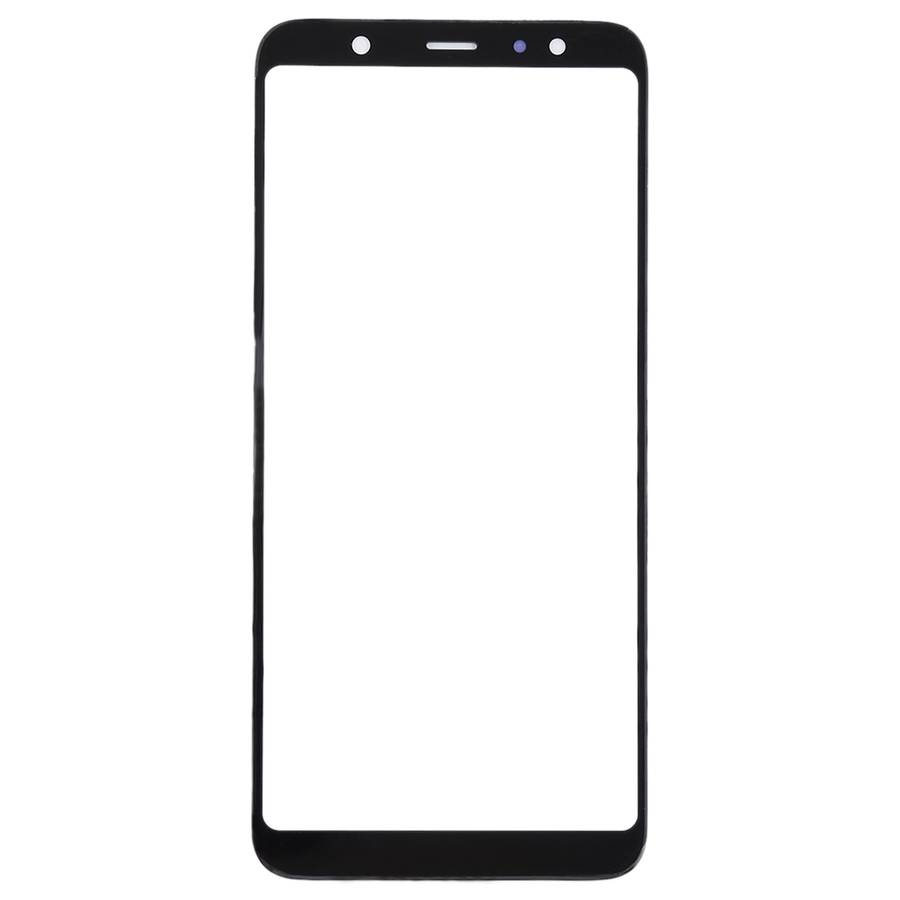 For Samsung Galaxy A6+ (2018) / A605 10pcs Front Screen Outer Glass Lens (Black)