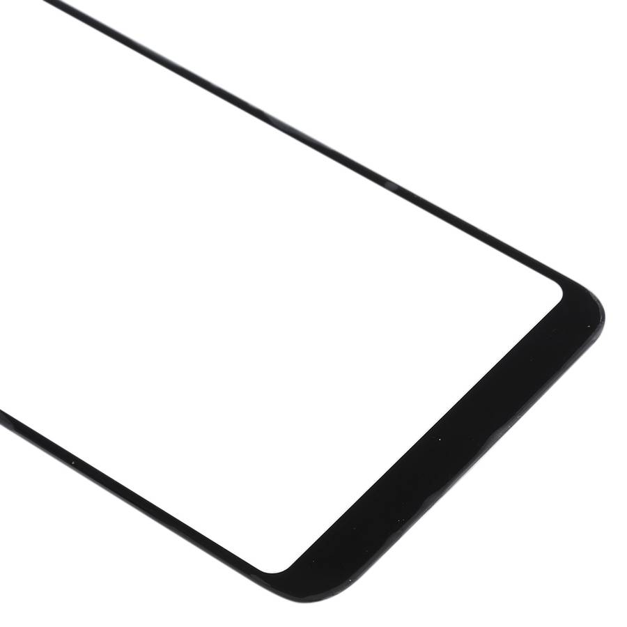 For Samsung Galaxy A6+ (2018) / A605 10pcs Front Screen Outer Glass Lens (Black)