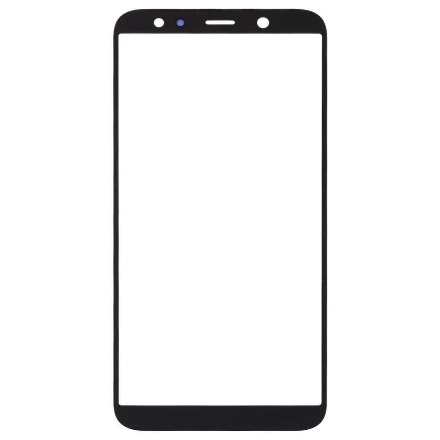 For Samsung Galaxy A6 (2018) 10pcs Front Screen Outer Glass Lens (Black)
