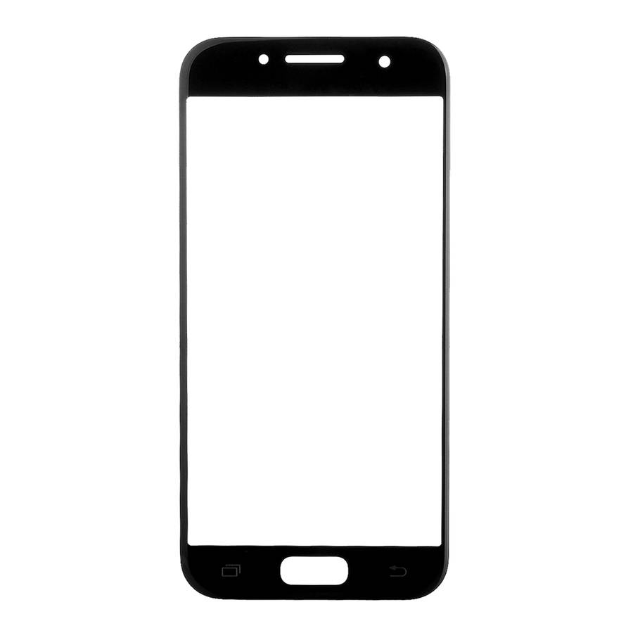 For Samsung Galaxy A5 (2017) / A520 10pcs Front Screen Outer Glass Lens (Blue)