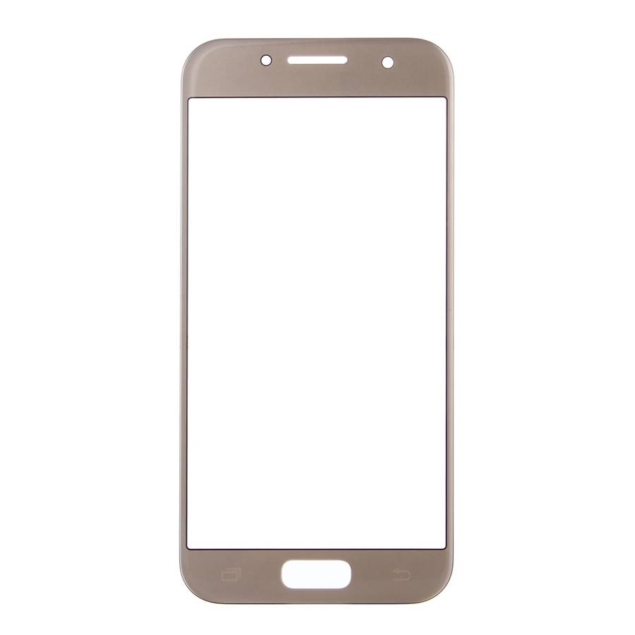 For Samsung Galaxy A3 (2017) / A320 10pcs Front Screen Outer Glass Lens (Black)