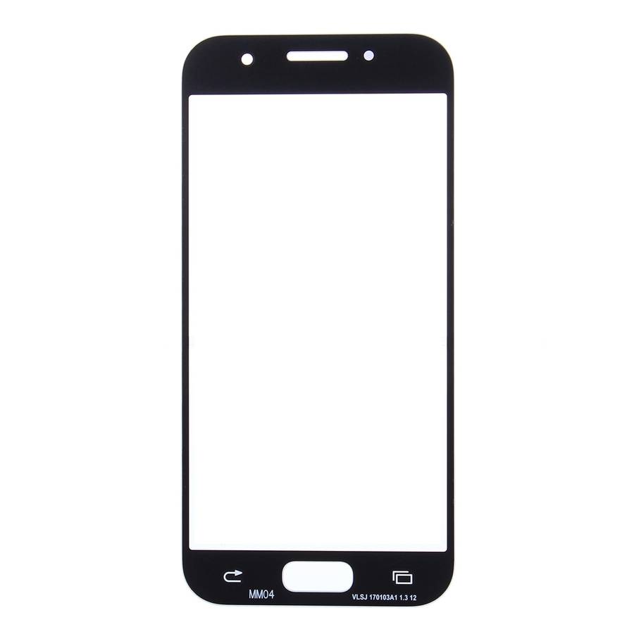 For Samsung Galaxy A3 (2017) / A320 10pcs Front Screen Outer Glass Lens (Black)