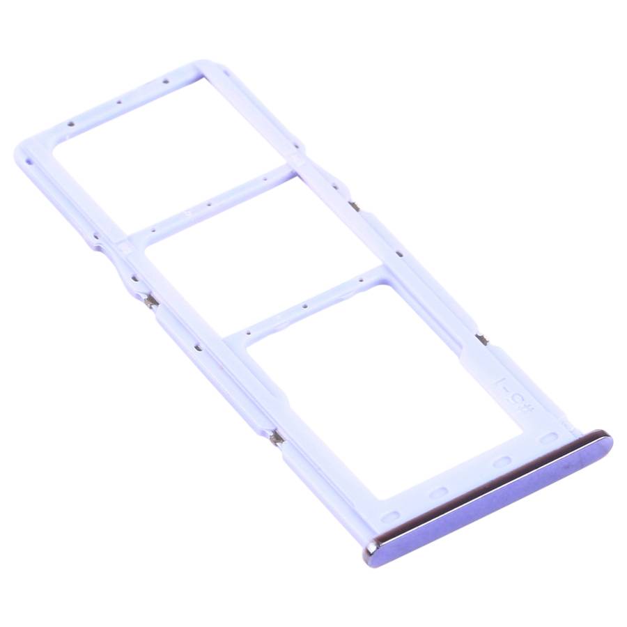For Samsung Galaxy A32 SM-A325 SIM Card Tray + SIM Card Tray + Micro SD Card Tray (Black)