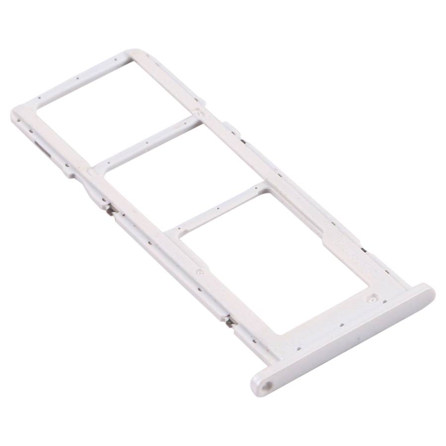 For Samsung Galaxy A02s SM-A025 SIM Card Tray + SIM Card Tray + Micro SD Card Tray (Black)