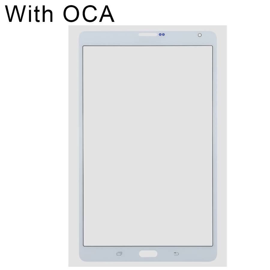 For Samsung Galaxy Tab S 8.4 LTE / T705 Front Screen Outer Glass Lens with OCA Optically Clear Adhes