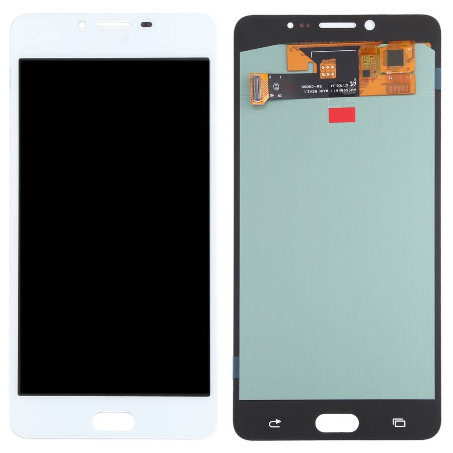 OLED Material LCD Screen and Digitizer Full Assembly for Samsung Galaxy C9 Pro SM-C9000/C900(Black)