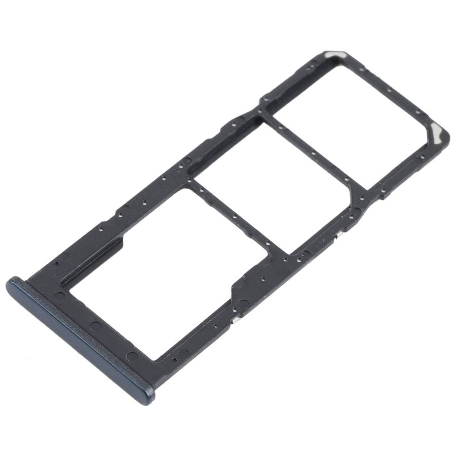 For Samsung Galaxy M12 SM-M127 SIM Card Tray + SIM Card Tray + Micro SD Card Tray (Black)
