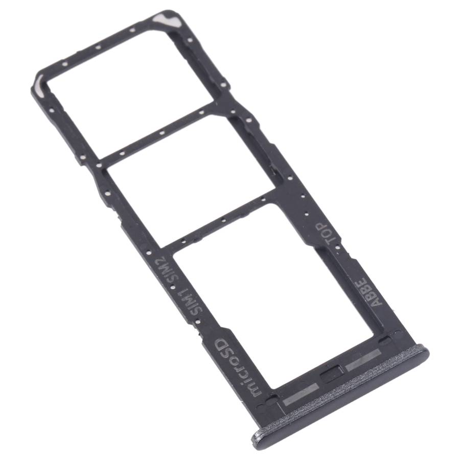 For Samsung Galaxy M23 SM-M236B Original SIM Card Tray + SIM Card Tray + Micro SD Card Tray (Black)