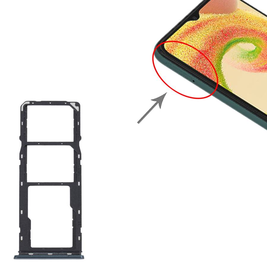 For Samsung Galaxy A04 SM-A045F Original SIM Card Tray + SIM Card Tray + Micro SD Card Tray (Pink)