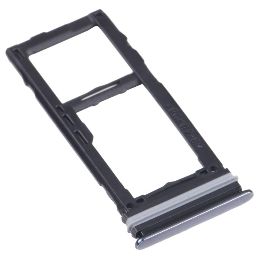 For Samsung Galaxy A72 SM-A725 SIM Card Tray + SIM Card Tray / Micro SD Card Tray (Black)