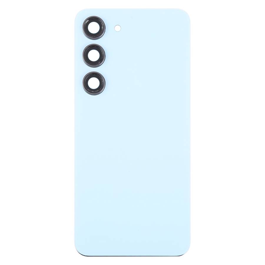 For Samsung Galaxy S23 SM-S911B OEM Glass Battery Back Cover with Camera Lens Frame(Black)