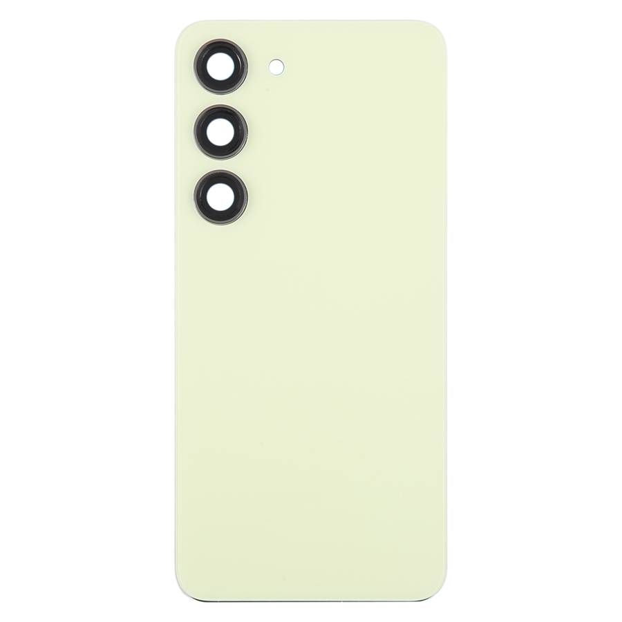 For Samsung Galaxy S23 SM-S911B OEM Glass Battery Back Cover with Camera Lens Frame(Black)