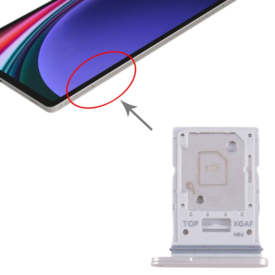 For Samsung Galaxy Tab S9 Ultra 5G SM-X916 Original SIM + Micro SD Card Tray (Green)