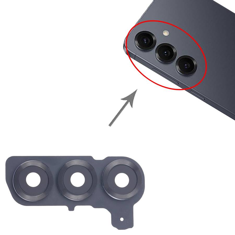 For Samsung Galaxy S25 SM-S931B 10pcs Rear Camera Lens Cover (Black)