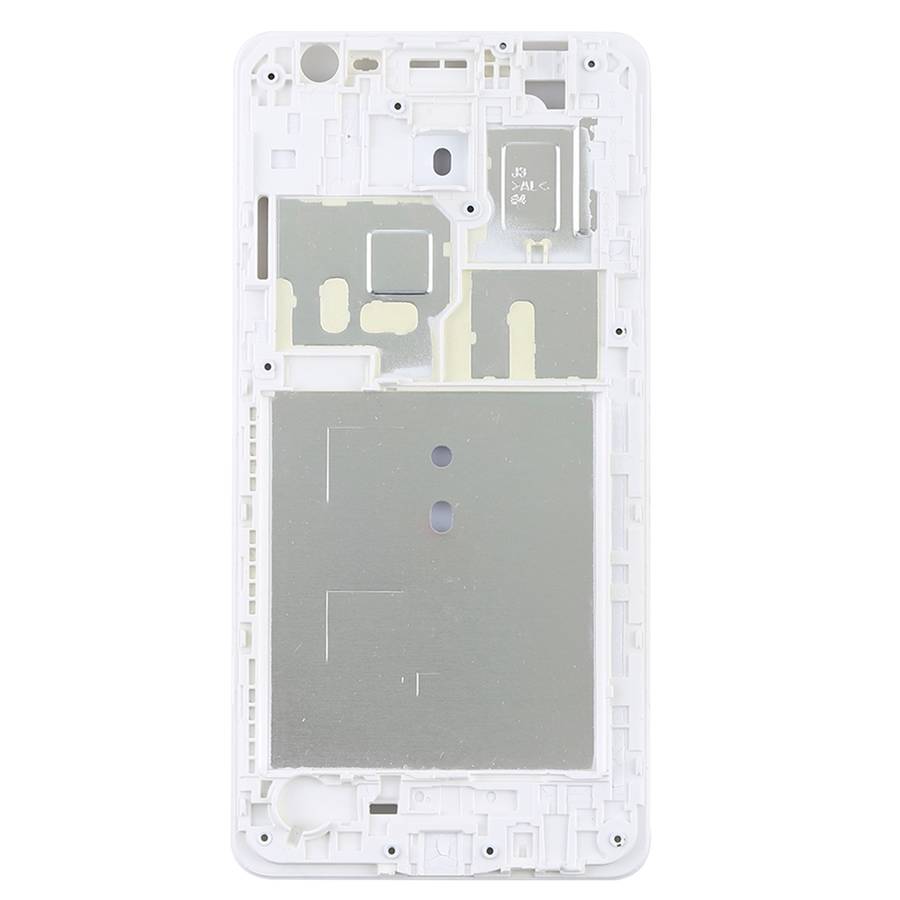 For Galaxy J3 Pro Front Housing LCD Frame Bezel (White)